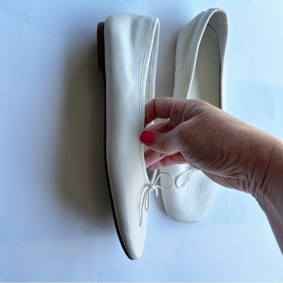 Everlane The Day Ballet Flat Womens White Slip On Flats Shoes Neutral Minimalist - Picture 11 of 13